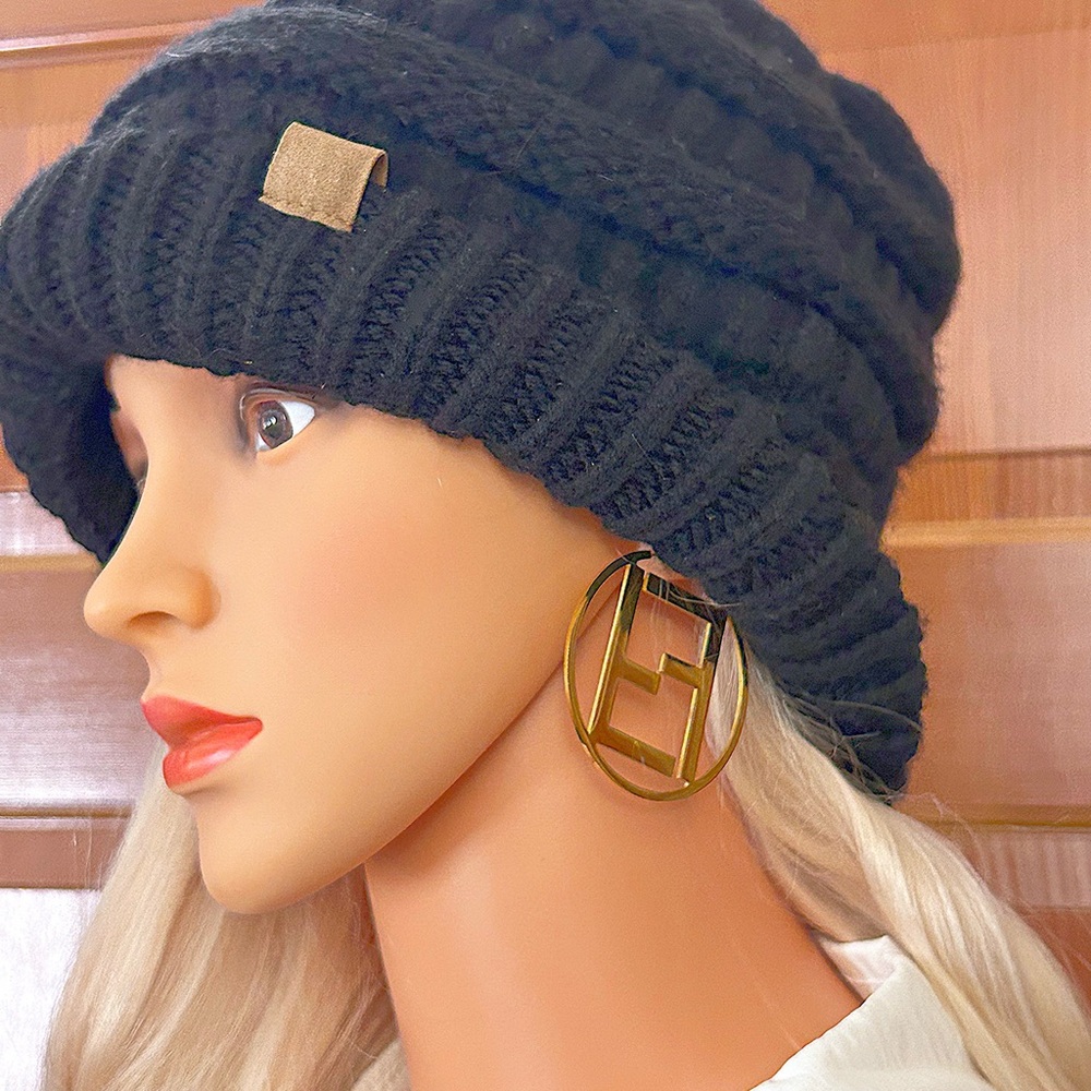 Authentic FENDI F is Fendi Large Hoop Earrings (LOWEST PRICE!) No negotiations! - Picture 2 of 13